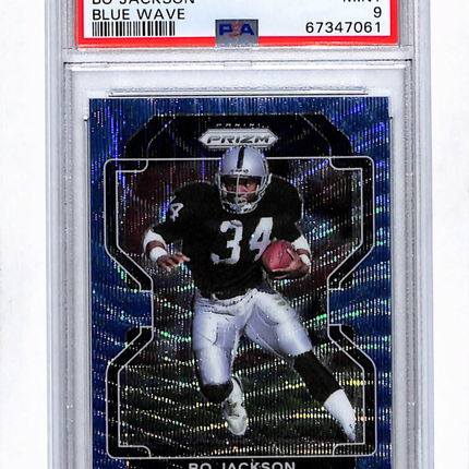 2021 Panini Prizm Bo Jackson #185 Blue Wave PSA 9 /199