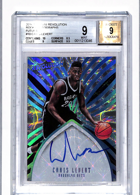 2016 Panini Revolution Rookie Auto Futura Caris LeVert /25 #10 BGS 9 Auto 9