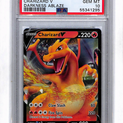 2020 Pokemon Darkness Ablaze Charizard V Darkness Ablaze PSA 10 #019