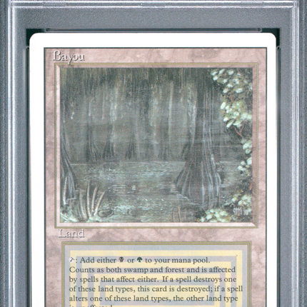 1994 Magic The Gathering Revised Edition Bayou PSA 6