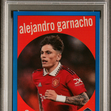 2022-23 Topps Chrome1959 Topps Alejandro Garnacho Blue Refractor / 150 PSA 9
