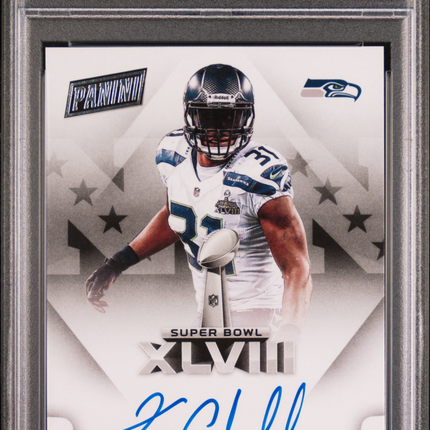 2022 Panini Select Super Bowl Signatures Kam Chancellor #SBXLVIIIKC PSA 9 Auto