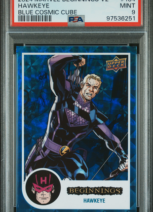 2024 Upper Deck Marvel Beginnings Vol.2 Series 2 Hawkeye #104 PSA 9