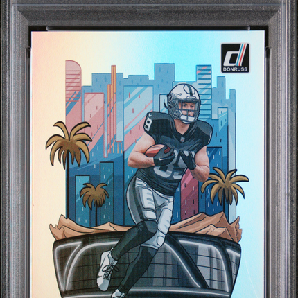 2024 Panini Donruss Downtown! Brock Bowers #17 PSA 9