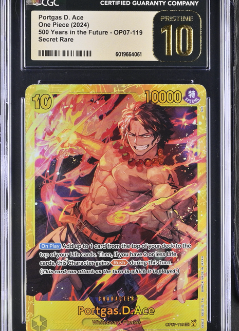 2024 One Piece 500 Years In The Future Portgas D. Ace CGC 10 #OP07-119