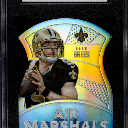 2015 Panini Prizm Drew Brees #AM7 Air Marshals Silver SGC 9