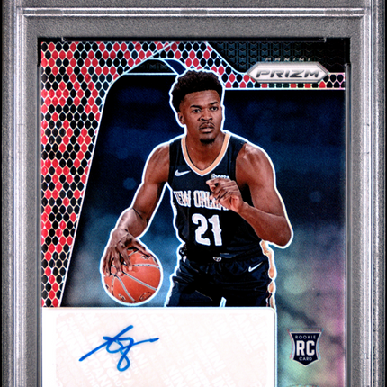 2024 Panini Prizm Rookie Signatures Yves Missi #RSIYMP RK Snakeskin PSA 9 Auto