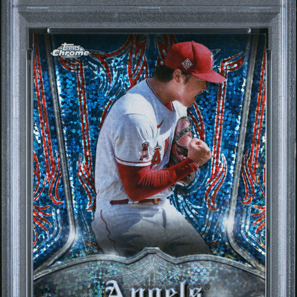 2022 Topps Chrome Pinstriped/Club Plaques Shohei Ohtani #P1 PSA 10