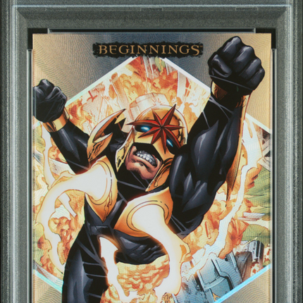 2024 Upper Deck Marvel Beginnings Vol.2 Series 2 Micro Motion Nova #70 PSA 10