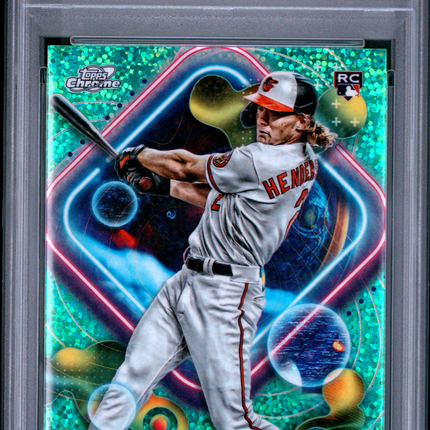 2023 Topps Cosmic Chrome Gunnar Henderson #2 Green Space Dust PSA 10 /75