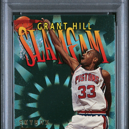 1996 Skybox Z-Force Slam Cam Grant Hill #SC4 PSA 8