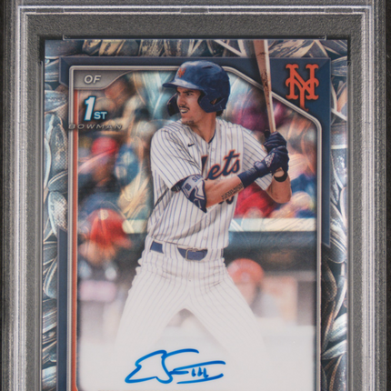 2024 Bowman Draft Chrome Auto Eli Serrano #CPAESE Snowflower Seeds / 5 PSA 10