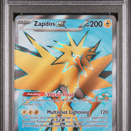 2023 Pokemon Mew EN-151 Zapdos EX Ultra Rare PSA 10 #192