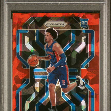 2021 Panini Prizm Cade Cunningham #282 Red Ice PSA 9