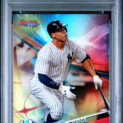 2017 Bowman's Best Aaron Judge #1 Green Refractor 36/99 PSA 9