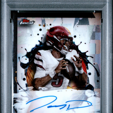2024 Topps Finest Rookie Finest Autographs Jayden Daniels #RFAJD PSA 9 Auto