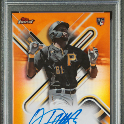 2022 Topps Finest Finest Oneil Cruz #OC Orange Refractor 10/25 PSA 10 Auto 10