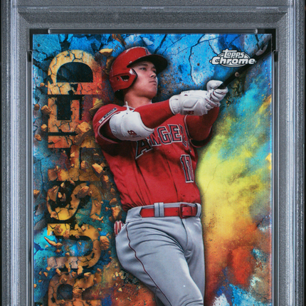 2023 Topps Chrome Update Crushed Shohei Ohtani #C15 PSA 10