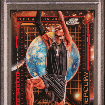 2023 Topps Cosmic Chrome Planetary Pursuit Victor Wembanyama #PPM9 Mercury PSA 9