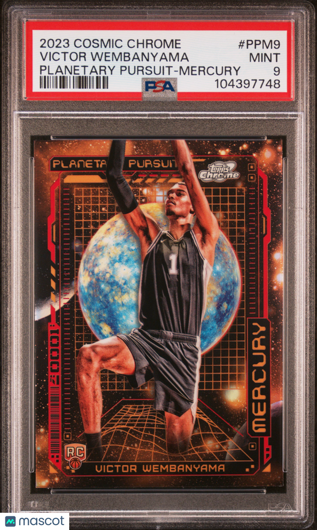 2023 Topps Cosmic Chrome Planetary Pursuit Victor Wembanyama #PPM9 Mercury PSA 9