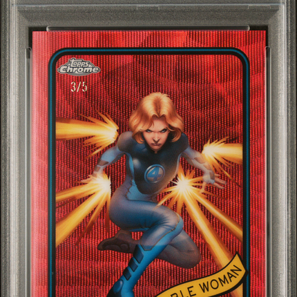 2025 Topps Chrome Marvel Invisible Woman #174 PSA 9 Red Wave /5
