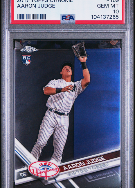 2017 Topps Chrome Aaron Judge #169 PSA 10