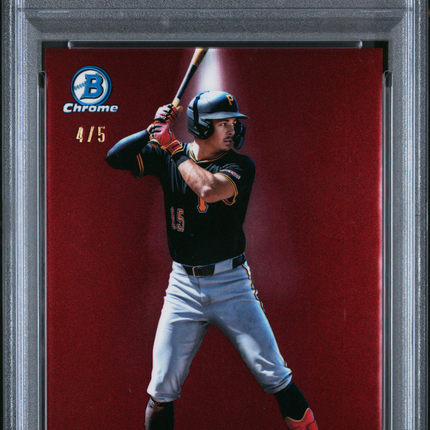 2025 Bowman Chrome Spotlights Konnor Griffin #BWS-8 Red Refractor 4/5 PSA 8