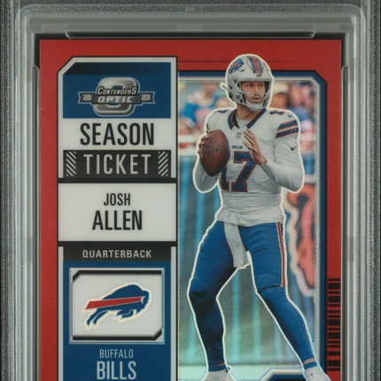 2023 Panini Contenders Optic Josh Allen #5 Red PSA 10 /175