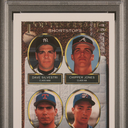 1993 Topps Gold Top Pros. Shortstops #529 PSA 8 Chipper Jones