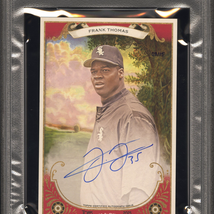 2023 Topps Allen & Ginter A & G Boxloader Frank Thomas #BAFT 08/15 PSA 9 Auto