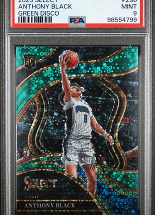 2023 Panini Select Anthony Black #296 Green Disco PSA 9