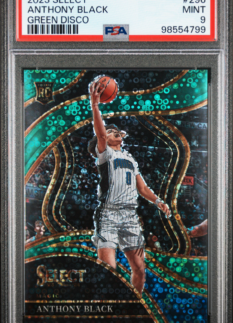 2023 Panini Select Anthony Black #296 Green Disco PSA 9