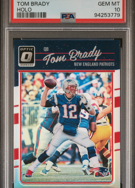 2016 Panini Donruss Optic Tom Brady #62 PSA 10