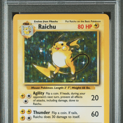 1999 Pokemon Game Raichu PSA 7 #14 Holo