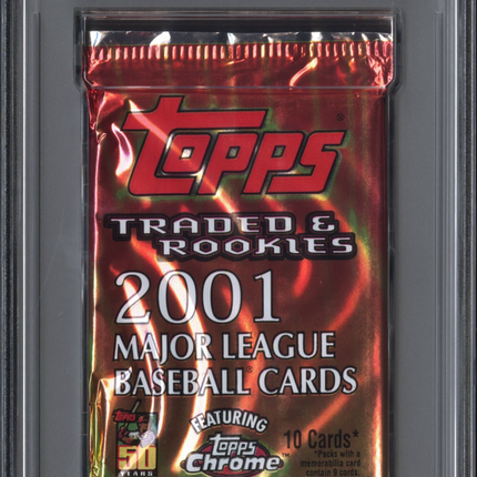 2001 Topps Baseball Traded & Rookies Foil Traded & Rookies PSA 8