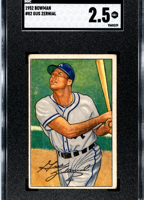 1952 Bowman Gus Zernial #82 SGC 2.5