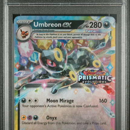 2025 Pokemon Prismatic Evolutions Umbreon EX Surprise Box Exclusive PSA 9 #060
