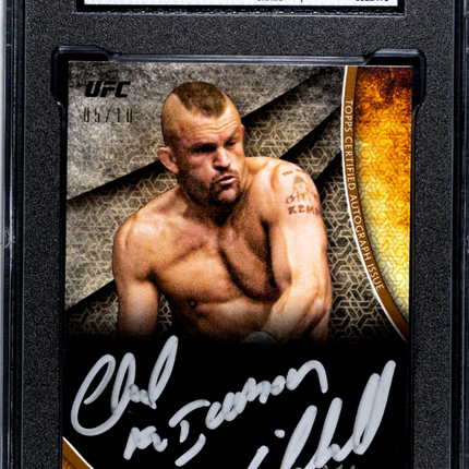 2018 Topps Ufc Knockout Chuck Liddell Tier One Silver Ink 10 SGC 8.5 Auto 10