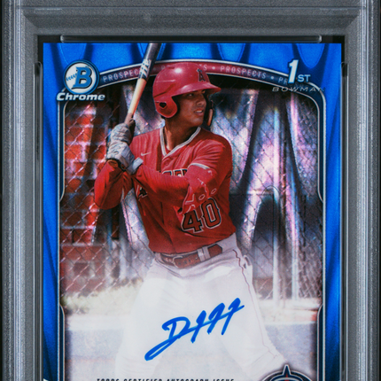 2025 Bowman Chrome Auto Gabriel Davalillo #CPAGD Blue Raywave 146/150 PSA 10