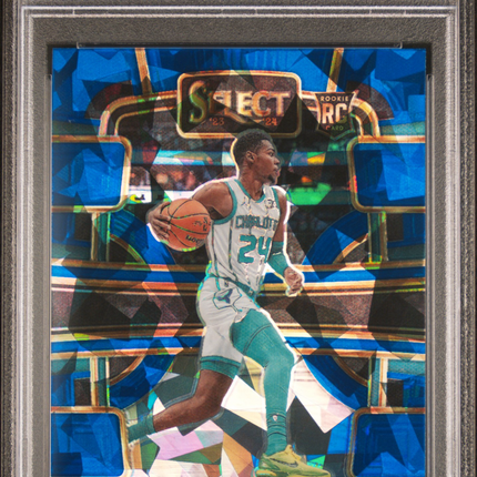 2023 Panini Select Brandon Miller #80 Blue Cracked Ice PSA 10