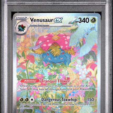 2023 Pokemon Mew EN-151 Venusaur EX Special Illustration Rare PSA 9 #198