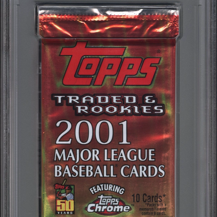 2001 Topps Baseball Traded & Rookies Foil Traded & Rookies PSA 8