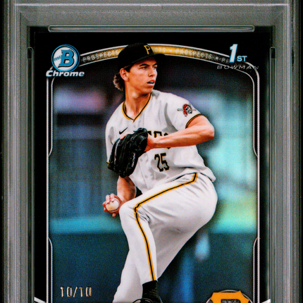 2025 Bowman Draft Seth Hernandez #BDC-25 Chrome Black Refractor 10/10 PSA 9