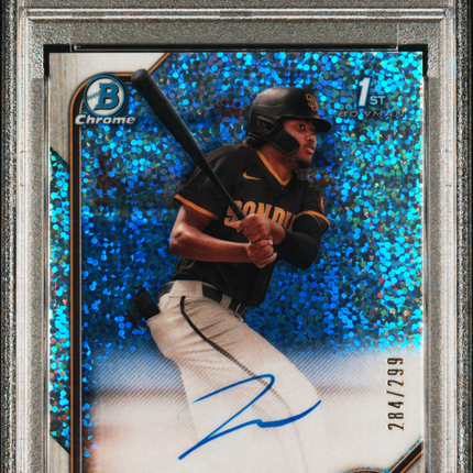 2022 Bowman Chrome James Wood #CPAJWD Speckle Refractor /299 PSA 10 Auto