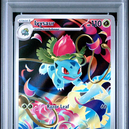 2025 Pokemon Meg EN-Mega Evolution Ivysaur Illustration Rare PSA 10 #134