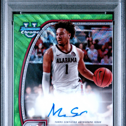 2024 Bowman Chrome University Mark Sears #99 Green Wave PSA 10