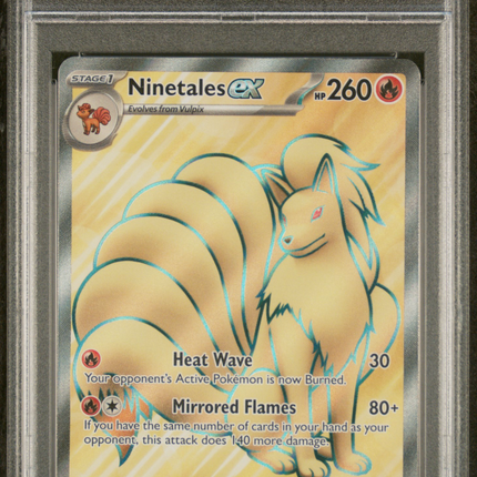 2023 Pokemon Mew EN-151 Ninetales EX Ultra Rare PSA 9 #186