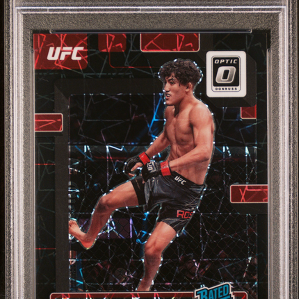 2023 Panini Donruss Optic UFC Raul Rosas #115 Black Velocity PSA 10 /39