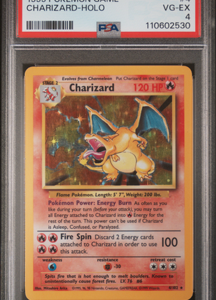 Pokemon TCG Charizard #4 PSA 4