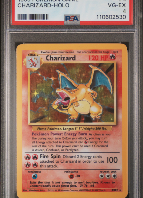 Pokemon TCG Charizard #4 PSA 4